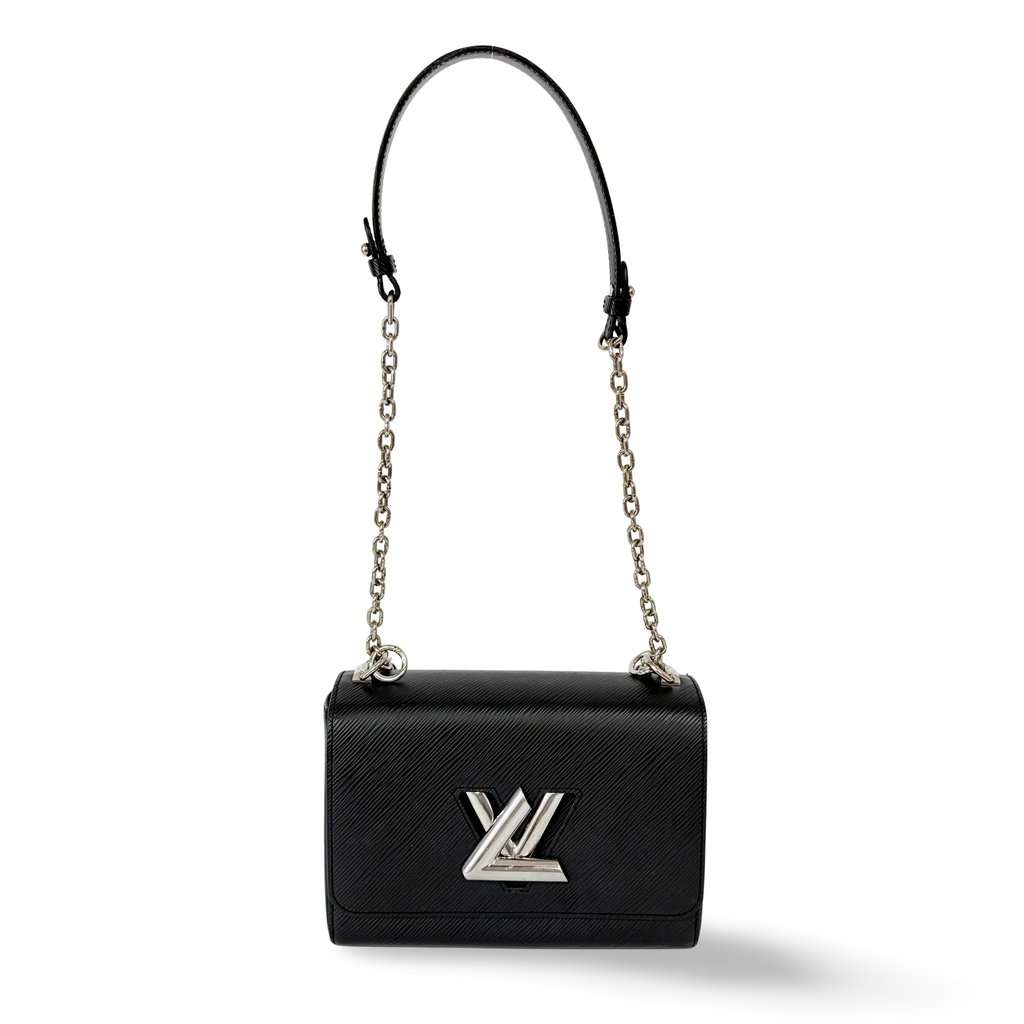 Louis Vuitton Epi Twist MM Black Silver Hardware MultiColor Leather Very good - Front View