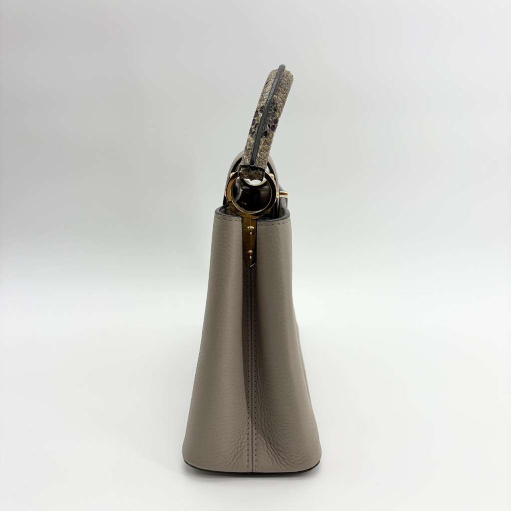 Louis Vuitton Capucines BB Gallé Torillon Python Handle Beige Leather Very good - Box View