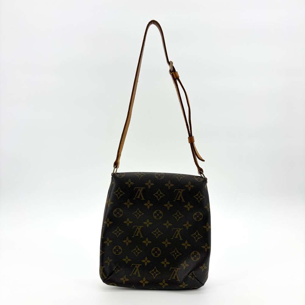 Louis Vuitton Monogram Musette Salsa Long Shoulder Bag Brown MultiColor Canvas Good - Back View