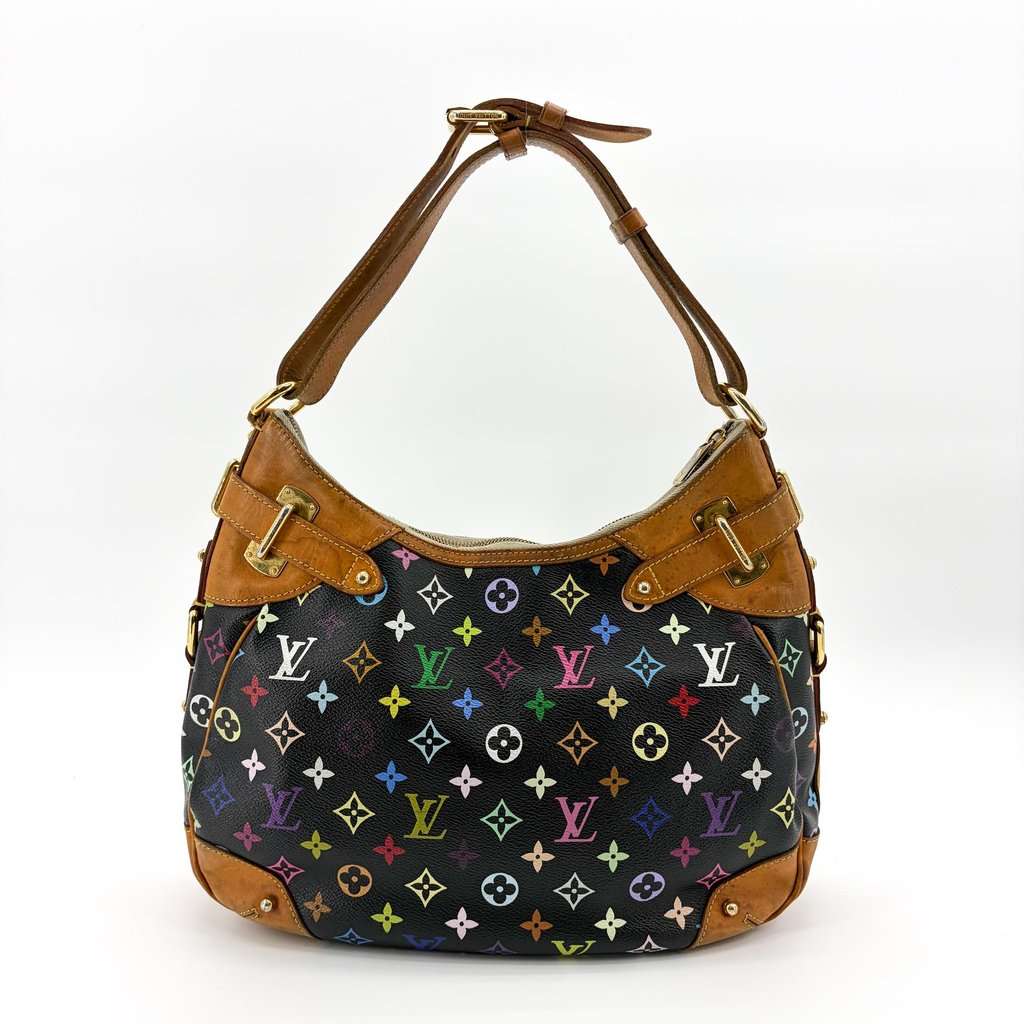 Louis Vuitton Monogram Multicolor Crispy MM Black MultiColor Canvas Fair - Back View