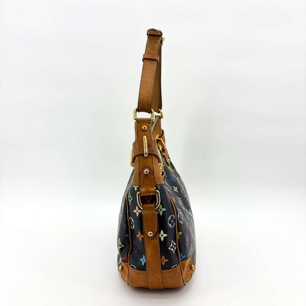 Louis Vuitton Monogram Multicolor Crispy MM Black MultiColor Canvas Fair - Model View