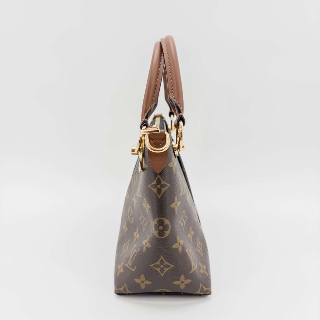 Louis Vuitton V Tote BB Monogram Noir MultiColor Canvas Good - Model View