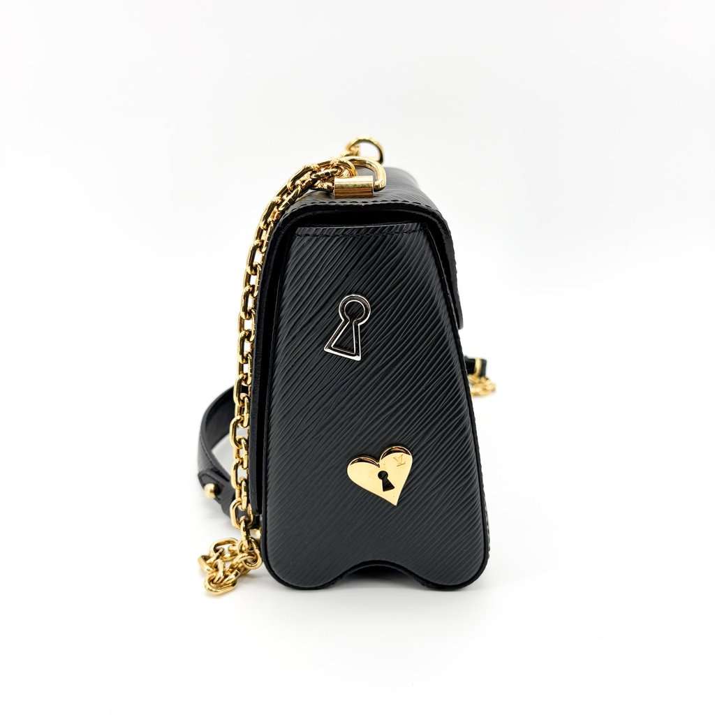 Louis Vuitton Twist MM Love Rock Effie Black Black Leather Very good - Inside View
