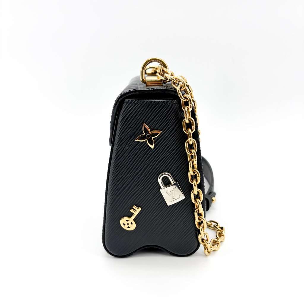 Louis Vuitton Twist MM Love Rock Effie Black Black Leather Very good - Model View