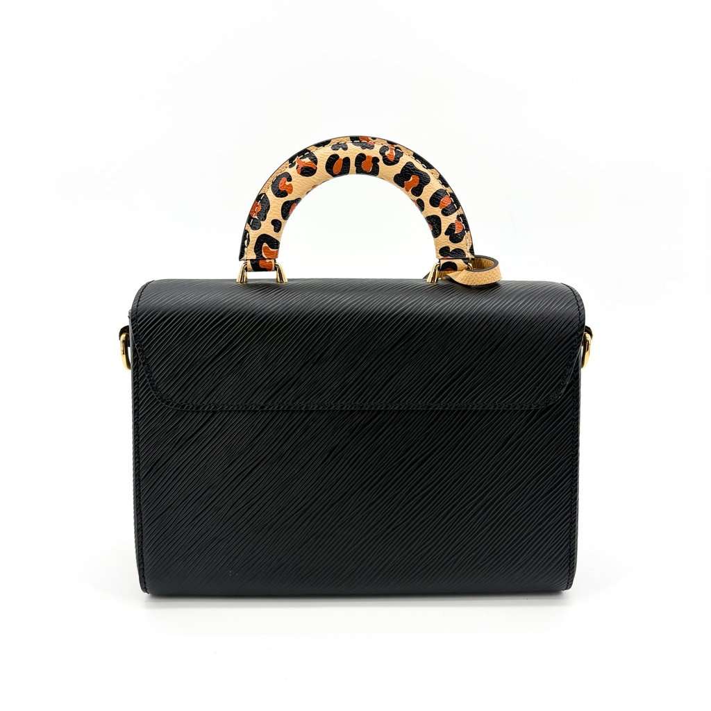 Louis Vuitton Twist One Handle PM Black Epi Leather Leopard Beige Leather Very good - Inside View