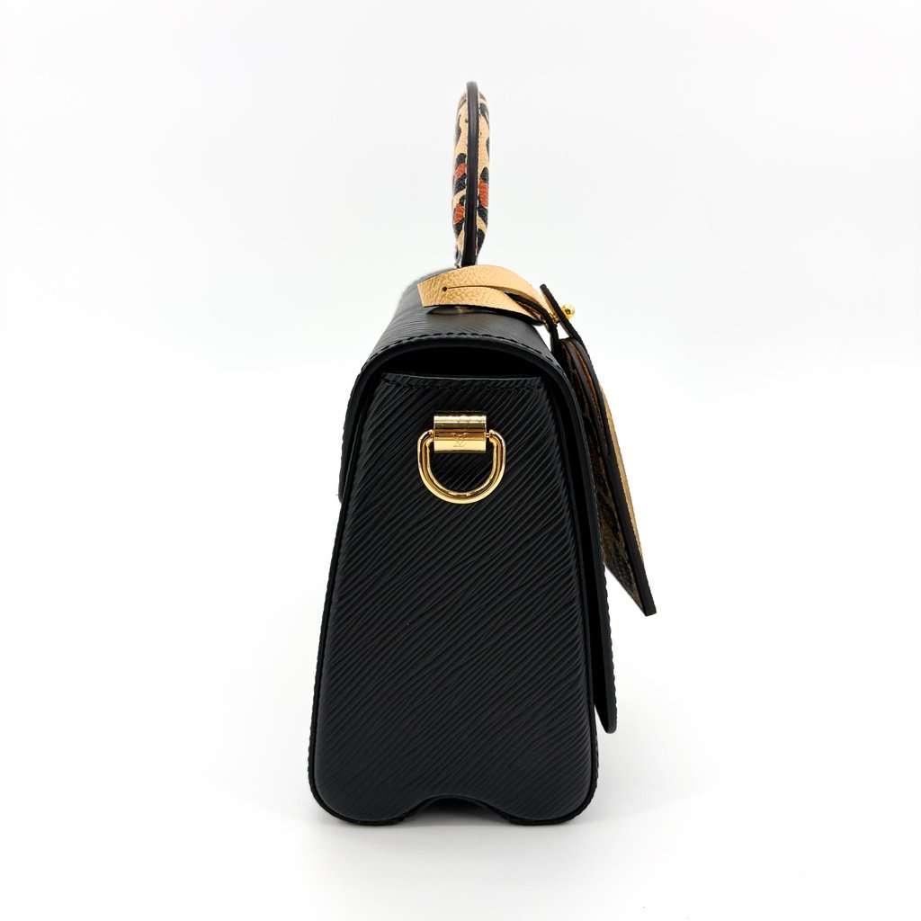 Louis Vuitton Twist One Handle PM Black Epi Leather Leopard Beige Leather Very good - Box View