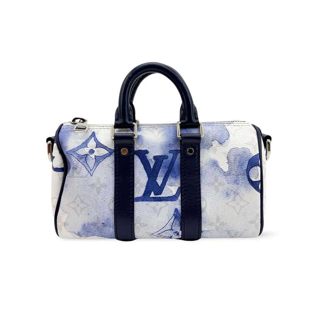 Louis Vuitton Keepall XS Monogram Watercolor Blue Blue Canvas Very good - Front View