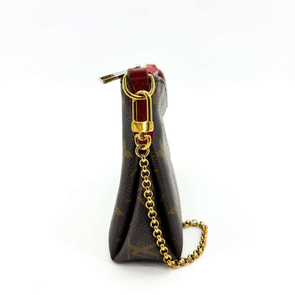Louis Vuitton Monogram Pallas Clutch Series Brown Canvas Good - Box View