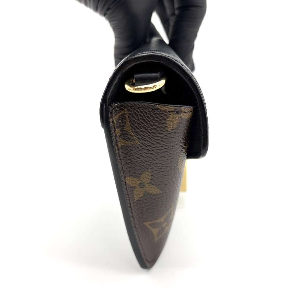 Louis Vuitton Padlock-on Strap Chain Crossbody Bag Black Canvas Very good - Box View