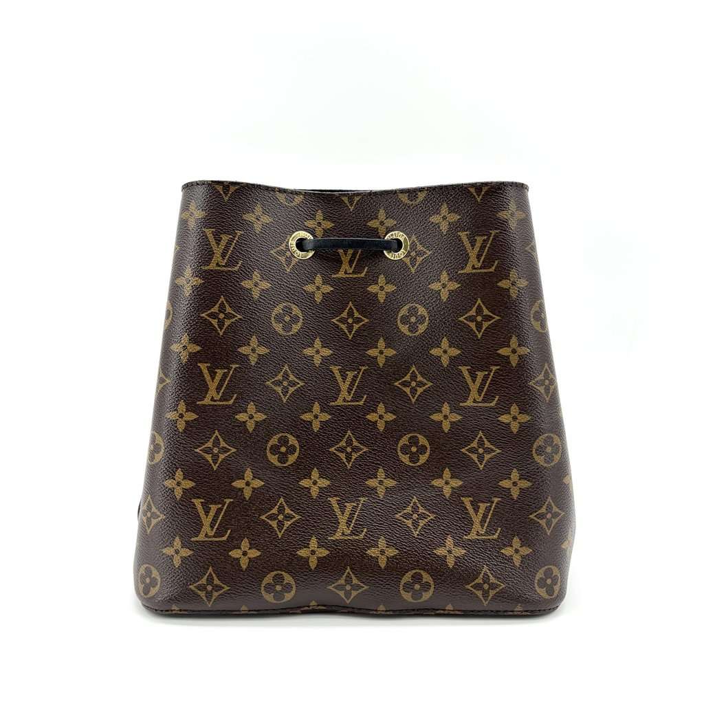 Louis Vuitton Neo Noe MM Monogram Black Black Canvas Good - Inside View