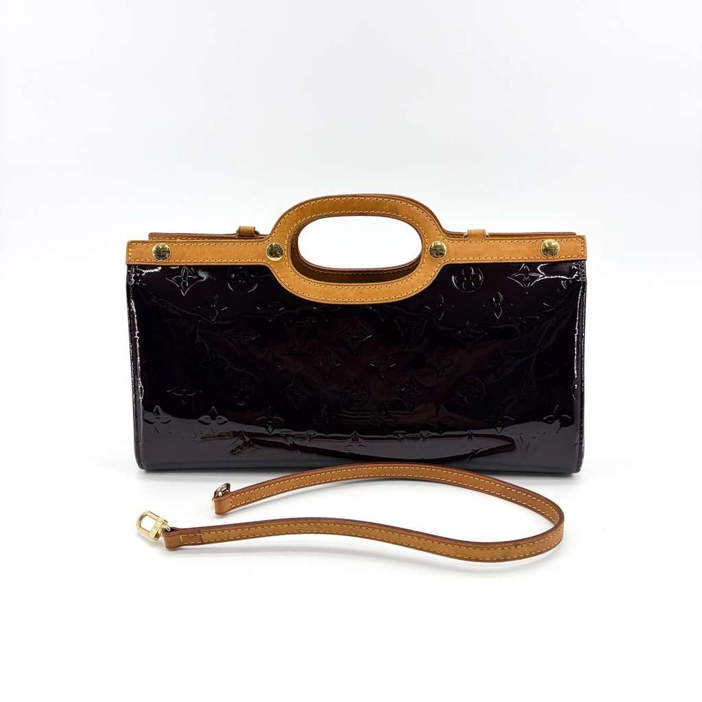 Louis Vuitton Monogram Vernis Roxbury Drive Amalante Brown Leather Good - Back View