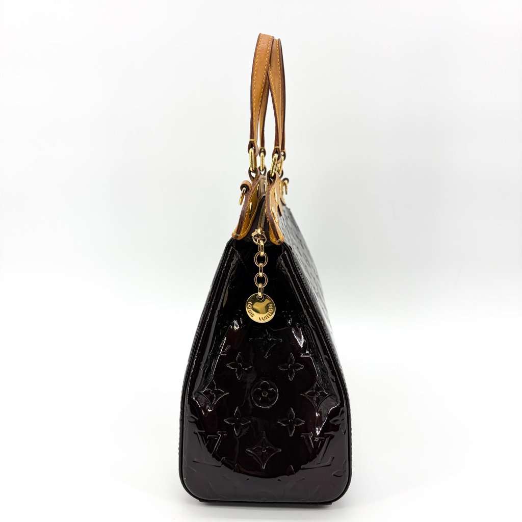 Louis Vuitton Monogram Verni Summit Drive Amaranth Brown Leather Very good - Model View