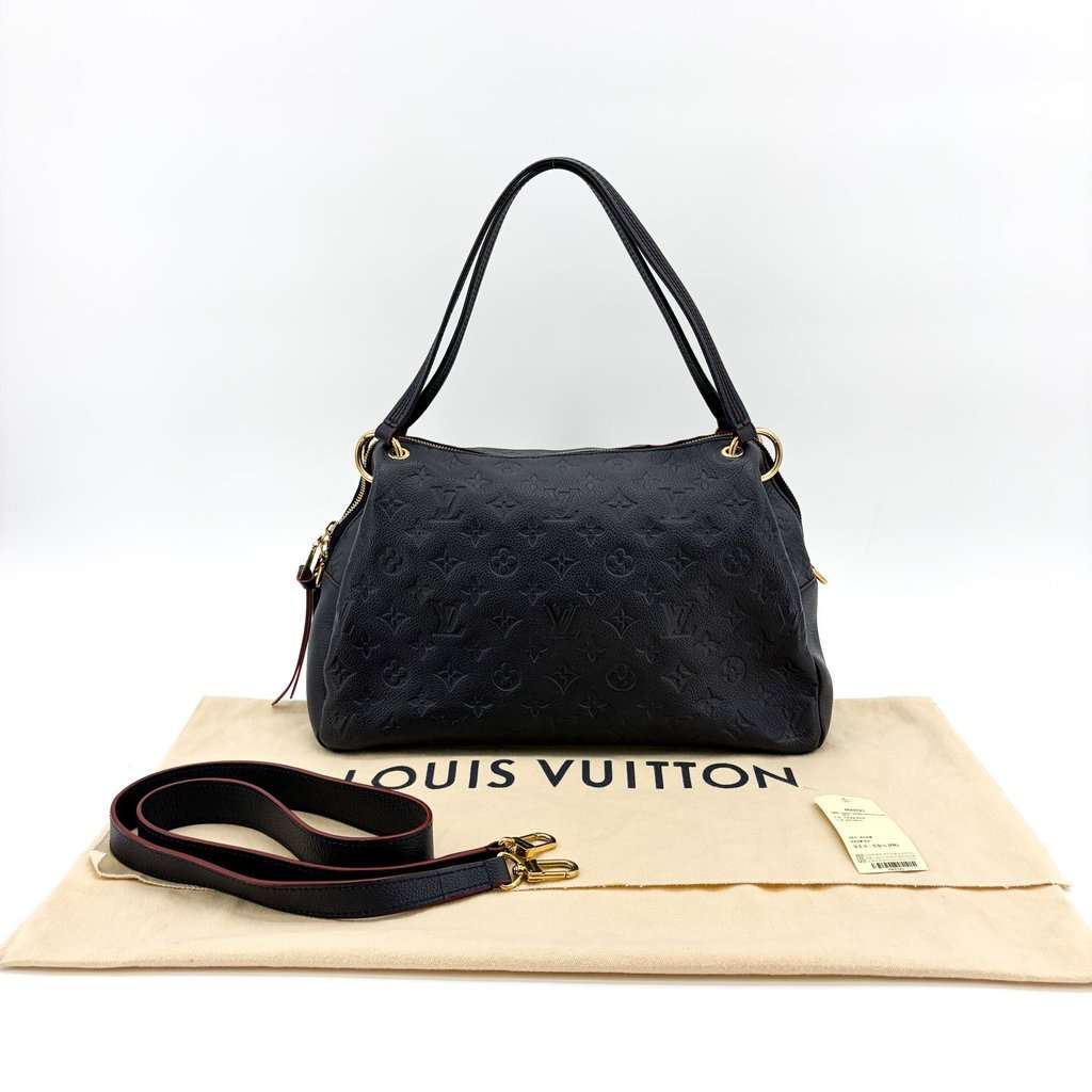 Louis Vuitton Monogram Empreinte Sully PM Marine Rouge Navy Leather Very good - Back View