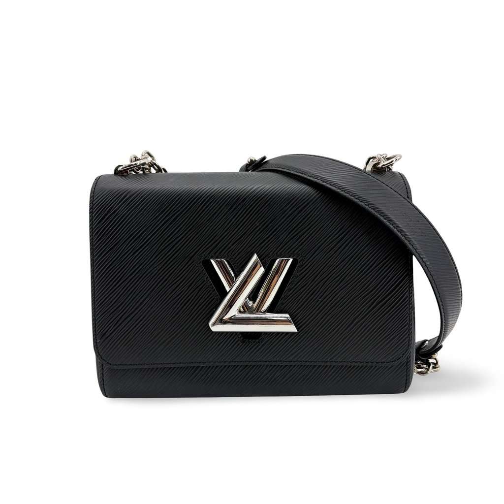 Louis Vuitton Epi Twist MM Black Silver Hardware Black Leather Very good - Front View