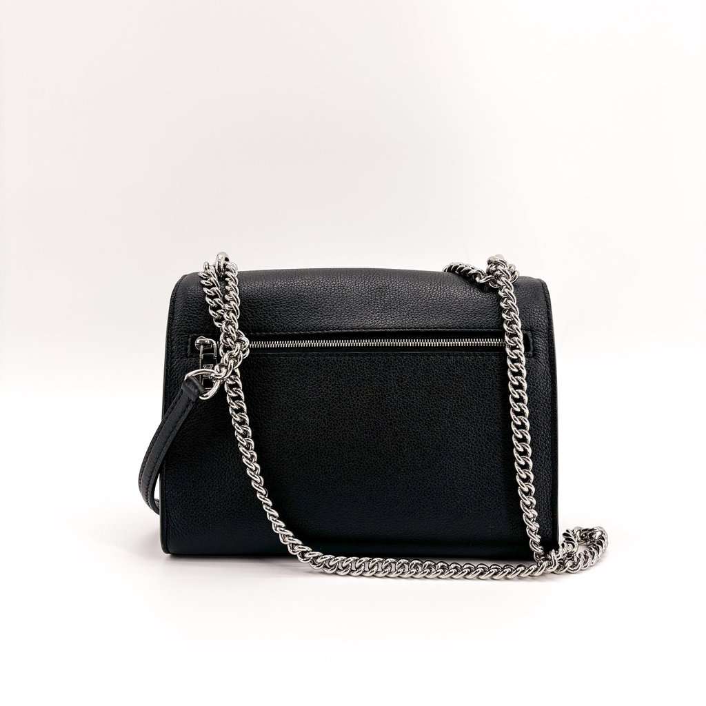 Louis Vuitton Lockme II BB Black Silver Hardware Black Leather Very good - Inside View