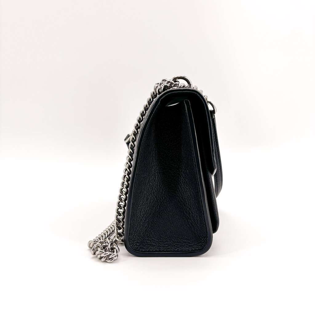 Louis Vuitton Lockme II BB Black Silver Hardware Black Leather Very good - Model View