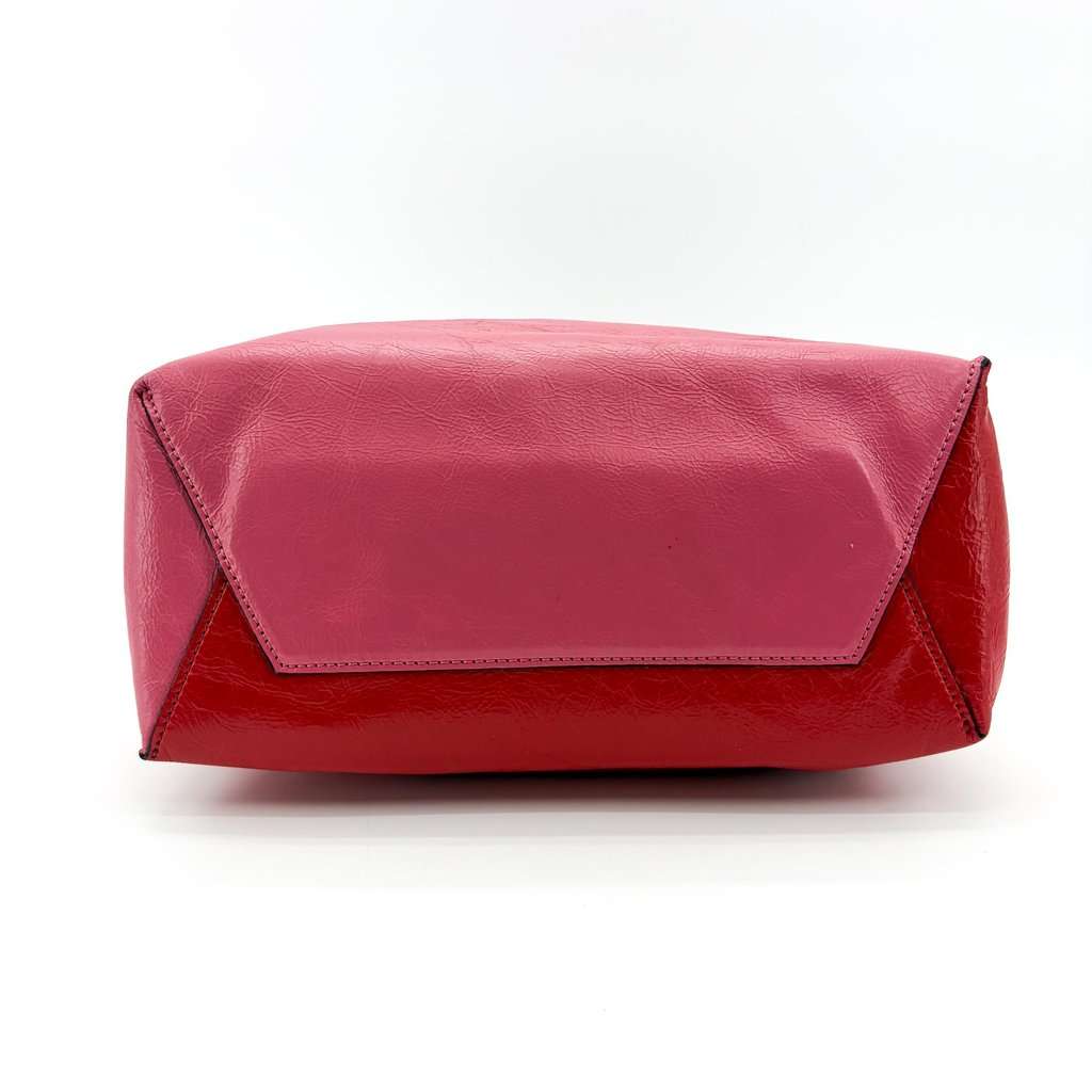 Marni Museo Soft Tote Bag Small Pink Black Black Leather Good - Box View