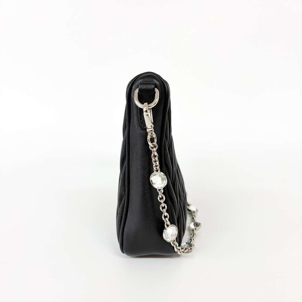 Miu Miu Matelassé Napa Leather Hobo Bag Black MultiColor Leather Very good - Box View