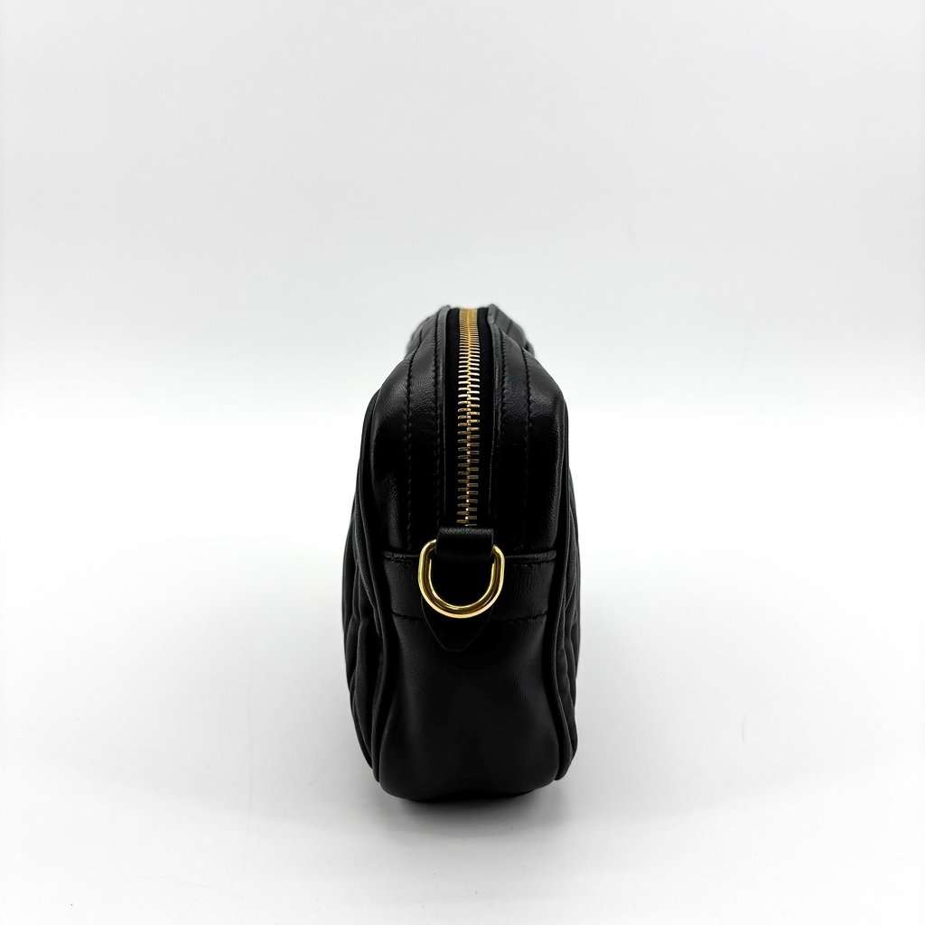 Miu Miu Matelasse Leather Camera Bag Black Black Leather Very good - Box View