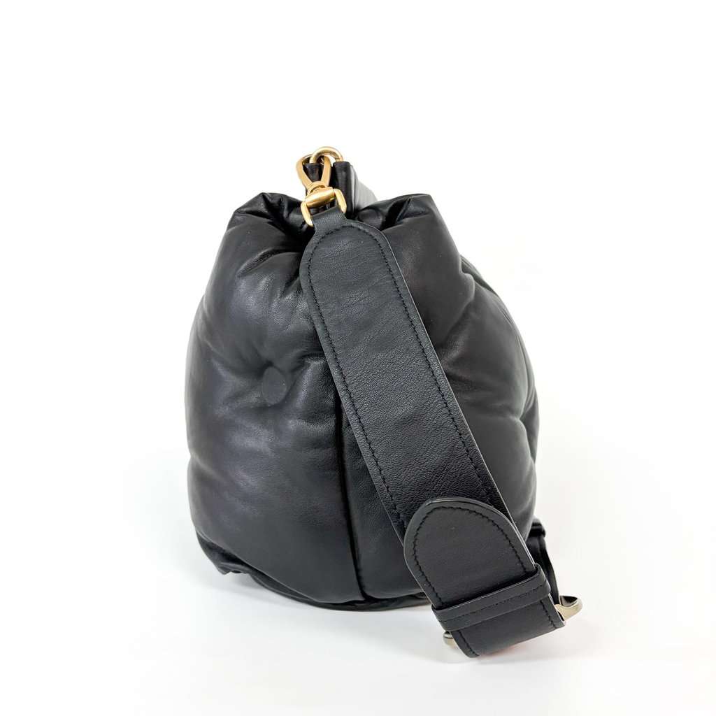 Maison Margiela Glam Slam Medium Shoulder Bag Black MultiColor Leather Good - Model View