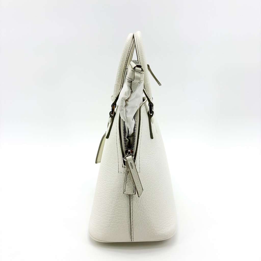 Maison Margiela 5AC Mini Handbag White White Leather Good - Model View