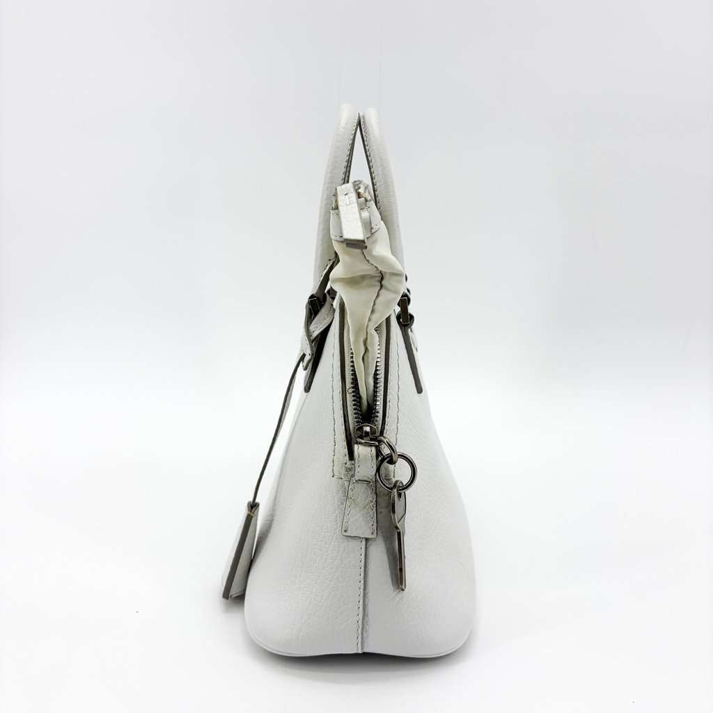 Maison Margiela 5AC Mini Tote Bag White White Leather Good - Box View