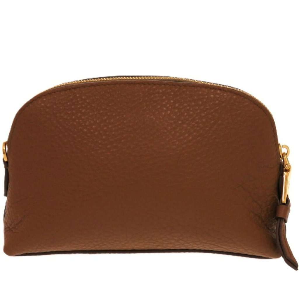 Prada Brown leather pouch bag Brown Leather Good - Inside View
