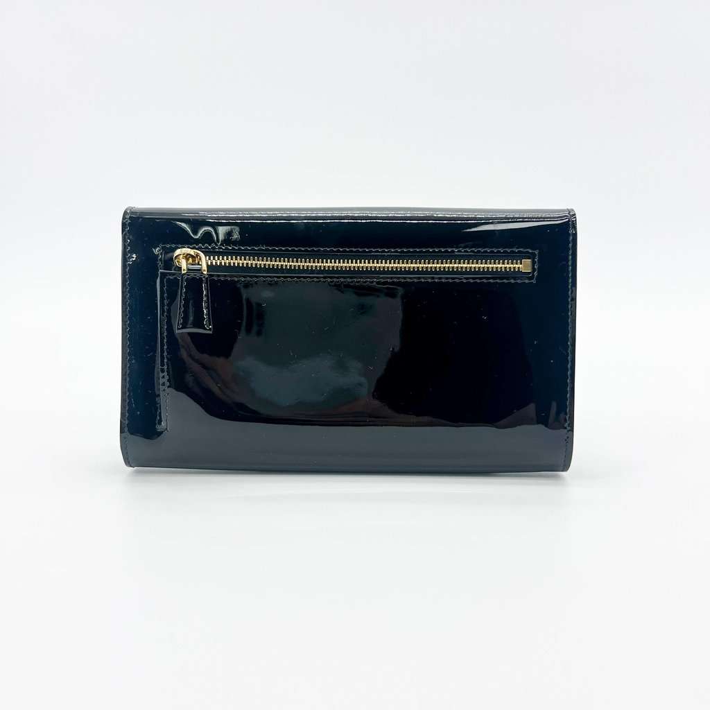 Prada Black Patent Clutch Bag MultiColor Leather Very good - Inside View