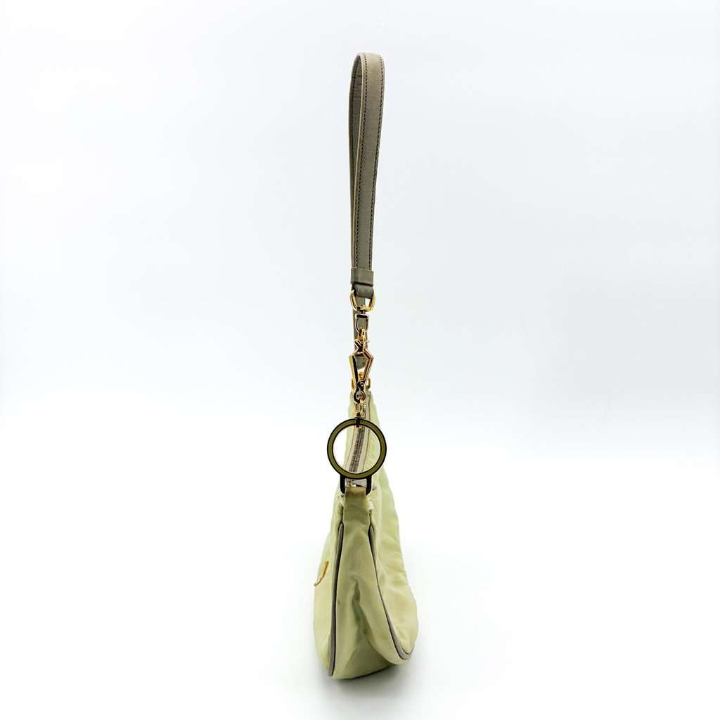 Prada Vintage Nylon Mini Shoulder Bag Light Green Green Polyamide Fair - Inside View