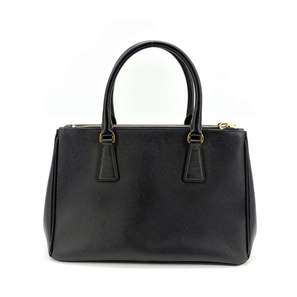 Prada Saffiano Leather Medium Galleria Bag Black Black Leather Very good - Inside View