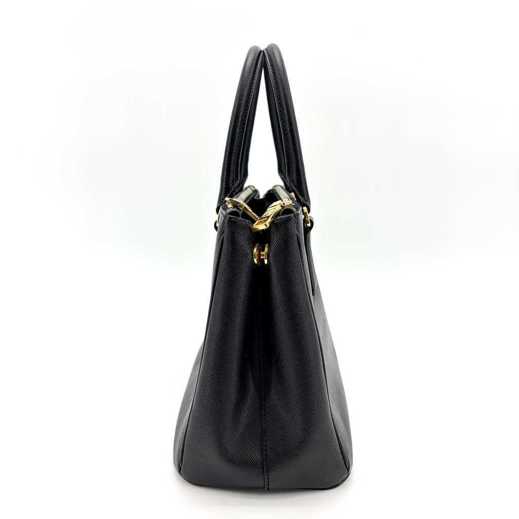 Prada Saffiano Leather Medium Galleria Bag Black Black Leather Very good - Box View