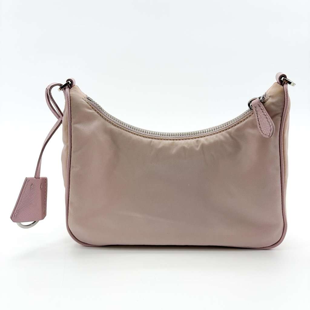 Prada Re-edition 2005 Nylon Mini Bag Alabaster Pink Pink Polyamide Fair - Inside View