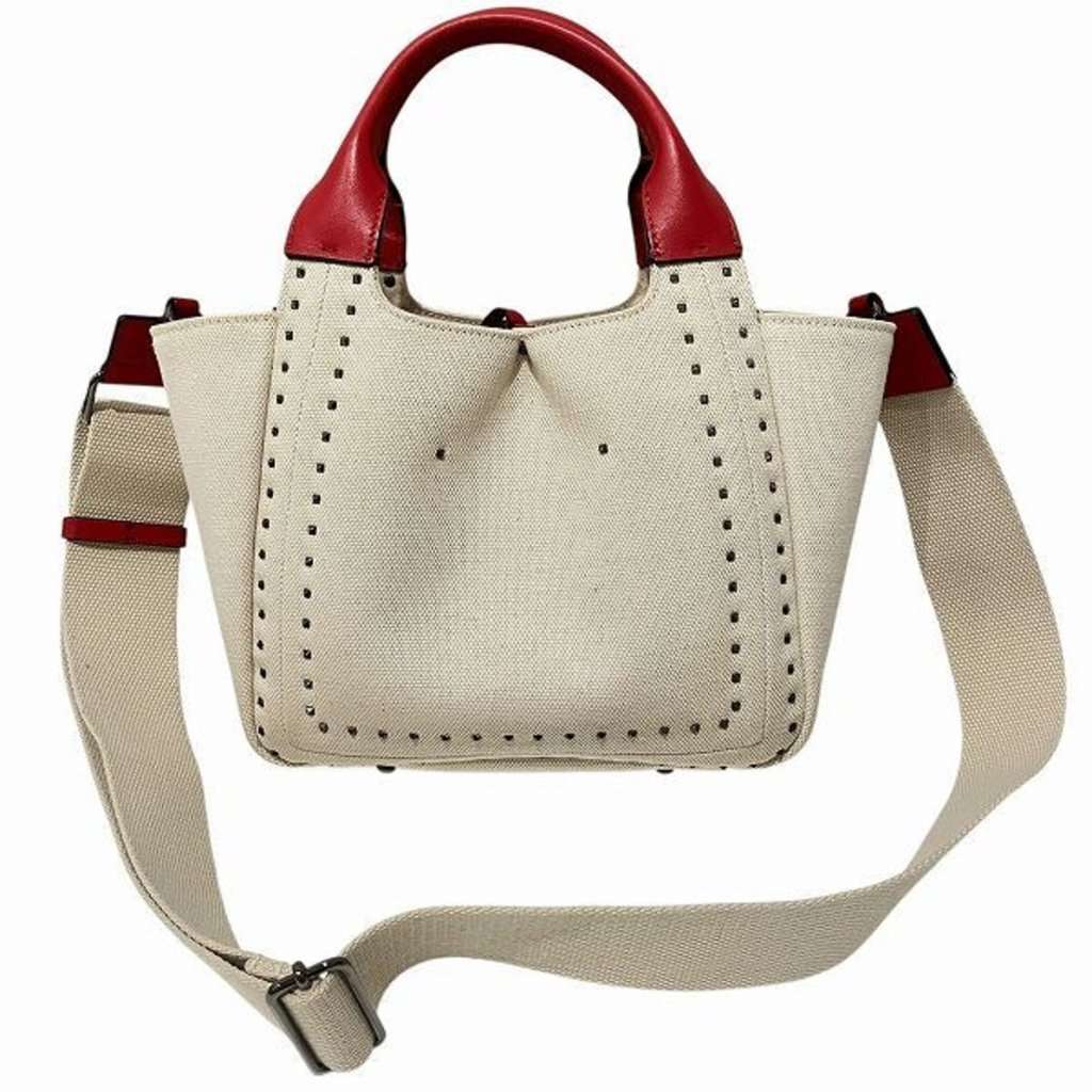 Valentino Atelier Handbag Shoulder Bag Red Leather Good - Back View