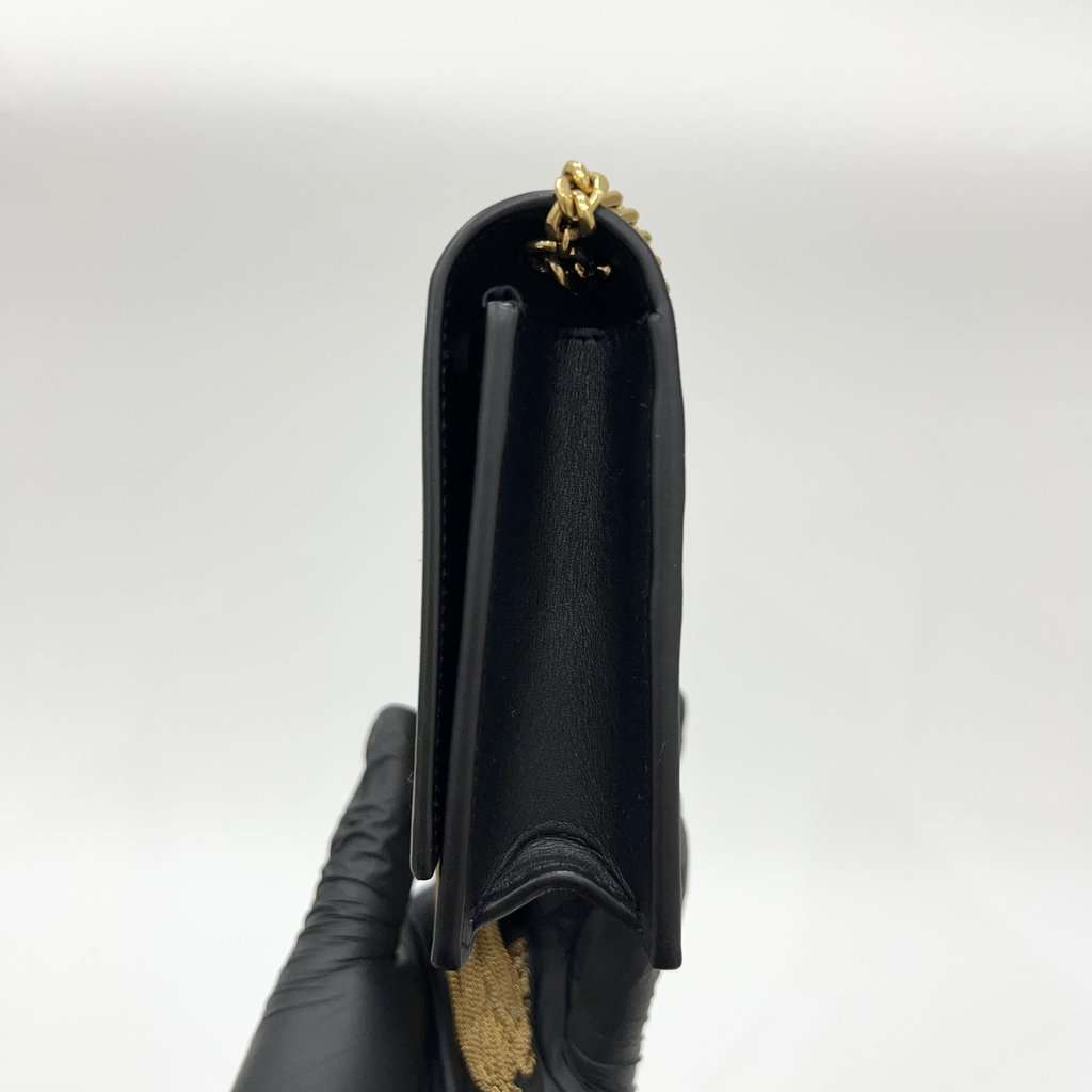 Saint Laurent WOC Tassel Kate Bag Black Leather Good - Model View