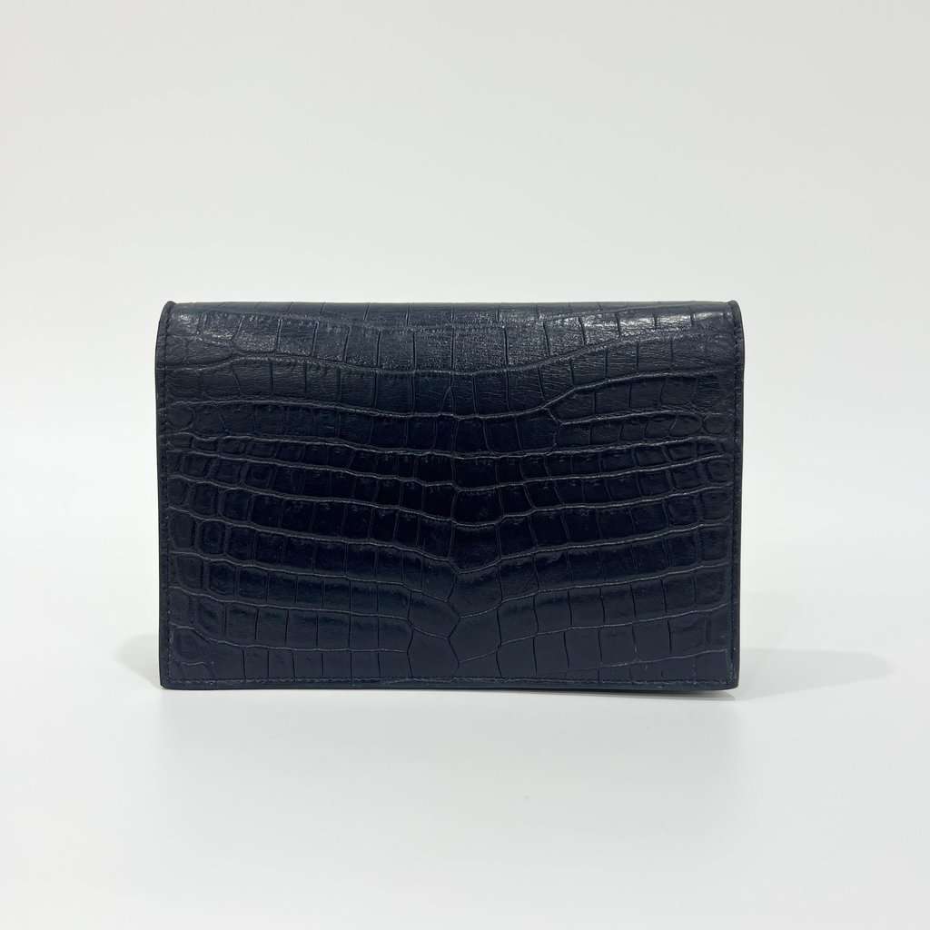 Saint Laurent WOC Tassel Kate Bag Navy Leather Very good - Back View