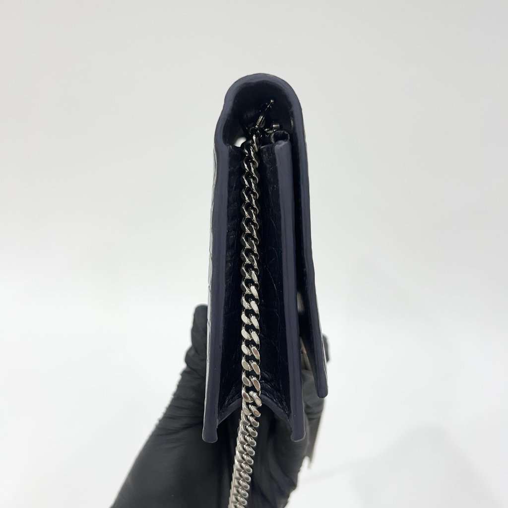 Saint Laurent WOC Tassel Kate Bag Navy Leather Very good - Inside View