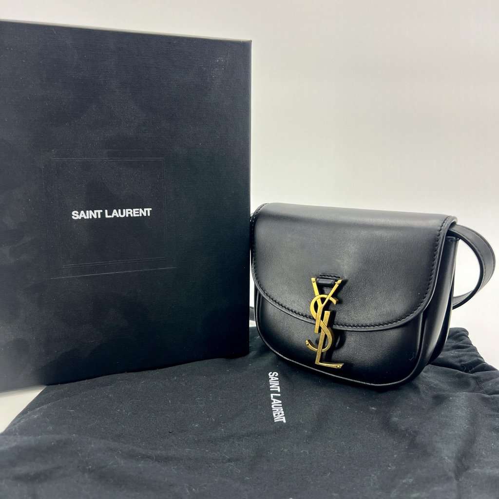 Saint Laurent Kaia Small Shoulder Bag Black MultiColor Leather Good - Back View
