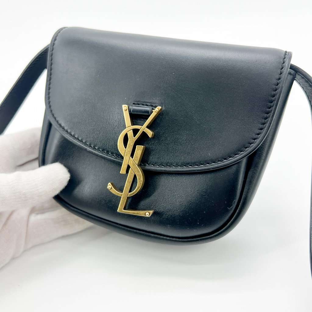 Saint Laurent Kaia Small Shoulder Bag Black MultiColor Leather Good - Model View