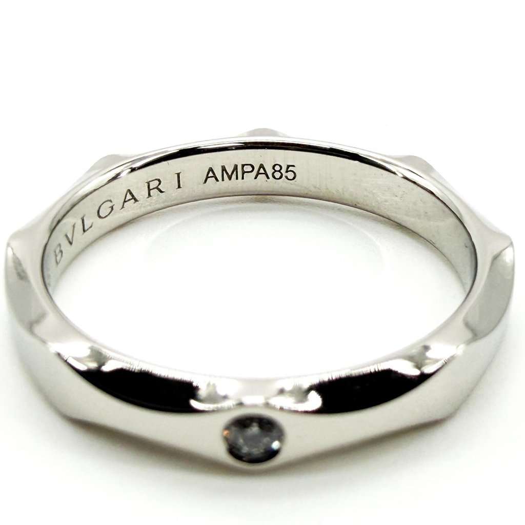 Bvlgari Infinito Platinum 1 Diamond Ring Silver Diamond Never worn - Model View