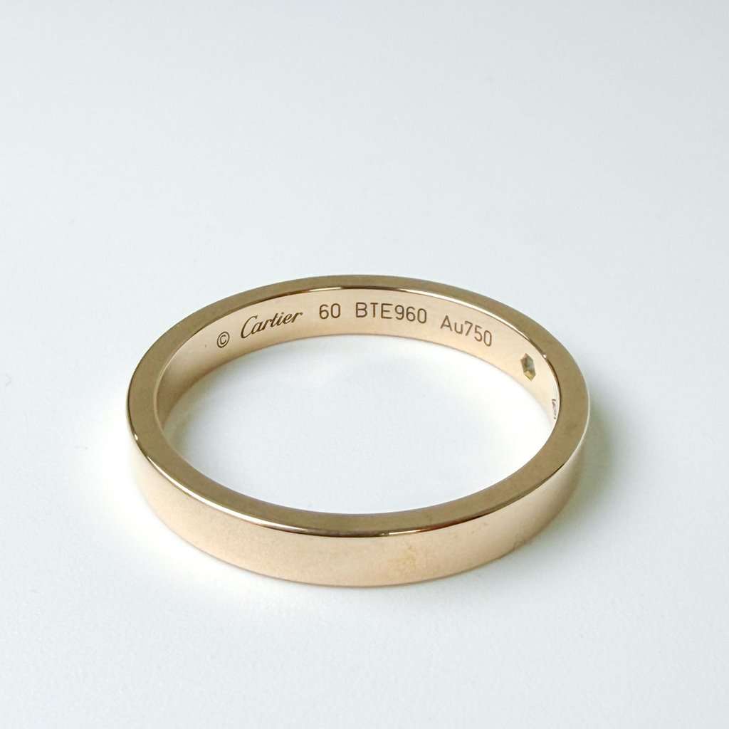 Cartier C de Cartier Wedding Band Pink Gold 1 Diamond Size 20 MultiColor Diamond Very good - Back View