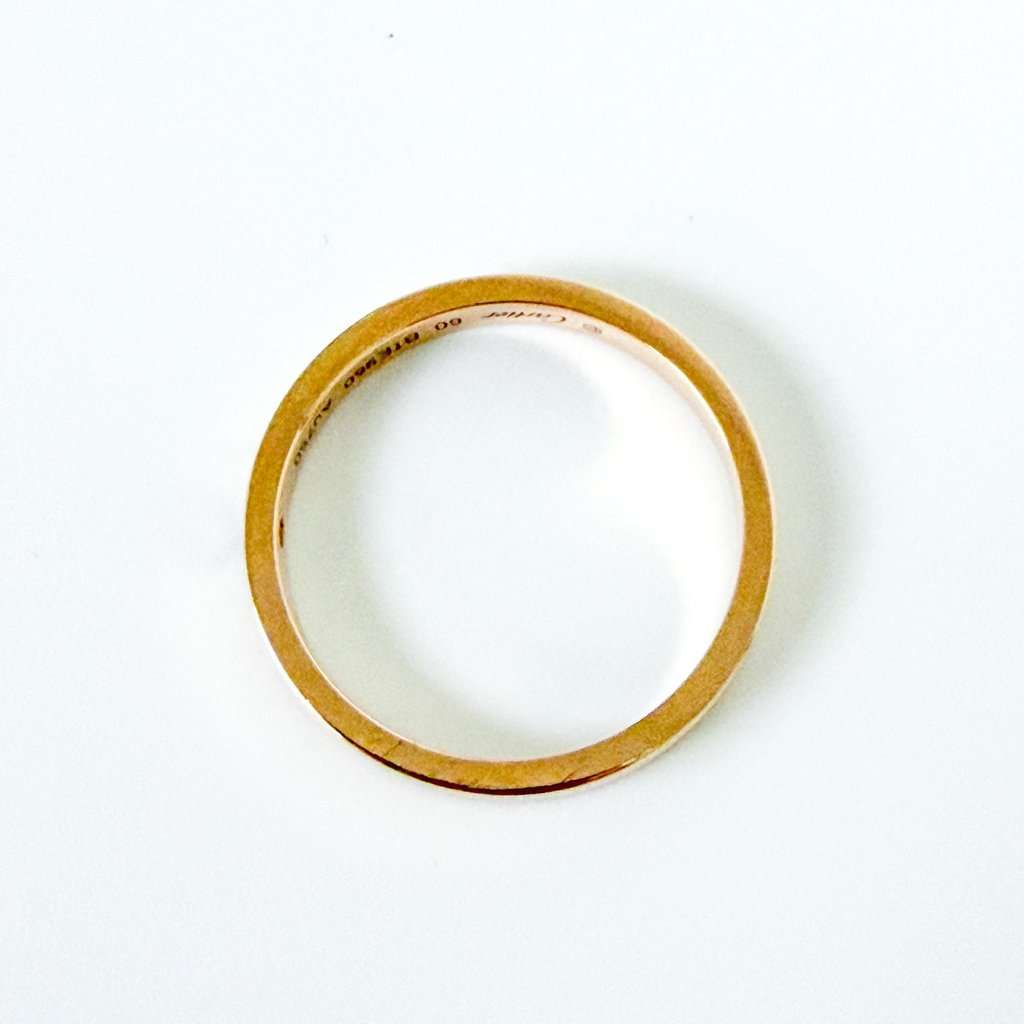 Cartier C de Cartier Wedding Band Pink Gold 1 Diamond Size 20 MultiColor Diamond Very good - Inside View