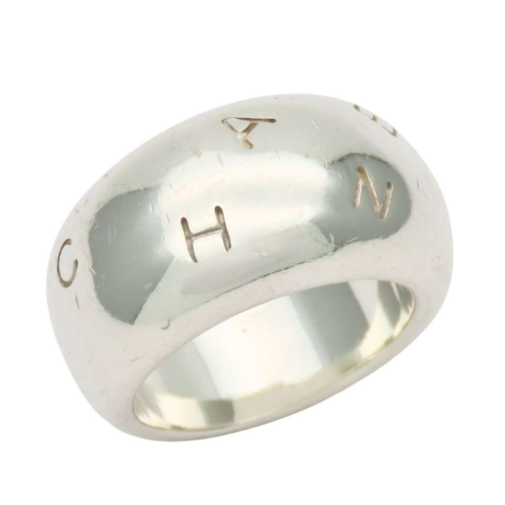 Chanel SV925 Silver Ring 17.6g Silver Silver Good - Front View