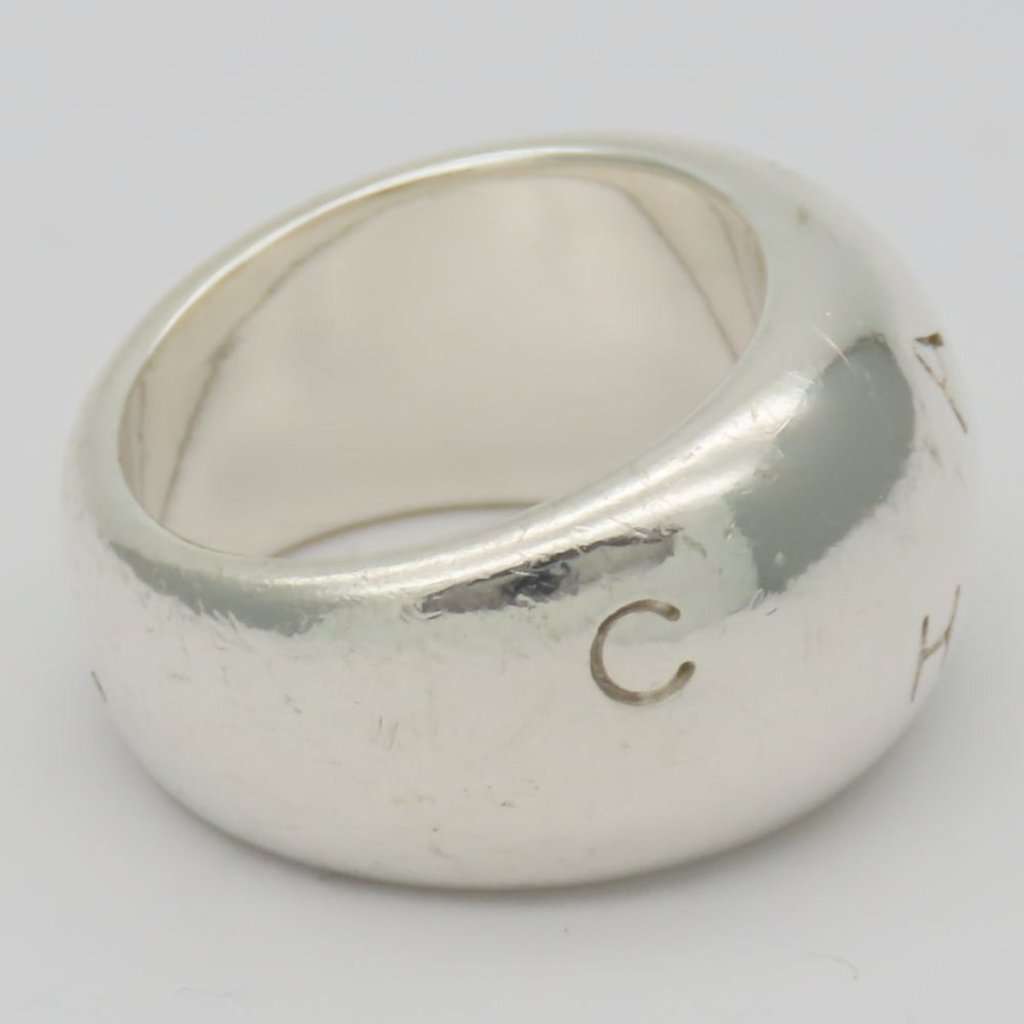 Chanel SV925 Silver Ring 17.6g Silver Silver Good - Model View