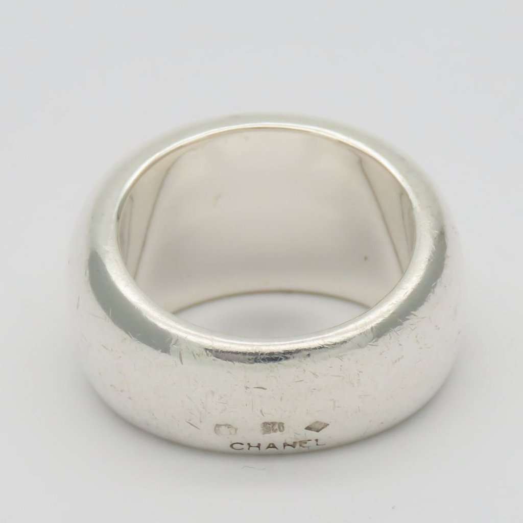 Chanel SV925 Silver Ring 17.6g Silver Silver Good - Box View