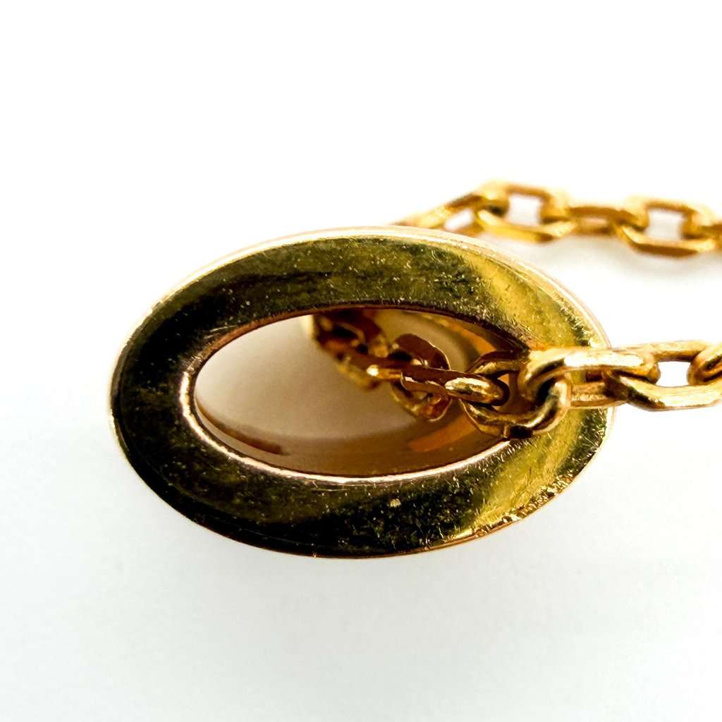 Hermès Pop H Pendant Necklace Gold White Gold Gold Very good - Model View