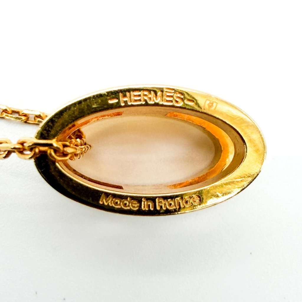 Hermès Pop H Necklace Blanc Gold Gold Gold Very good - Inside View