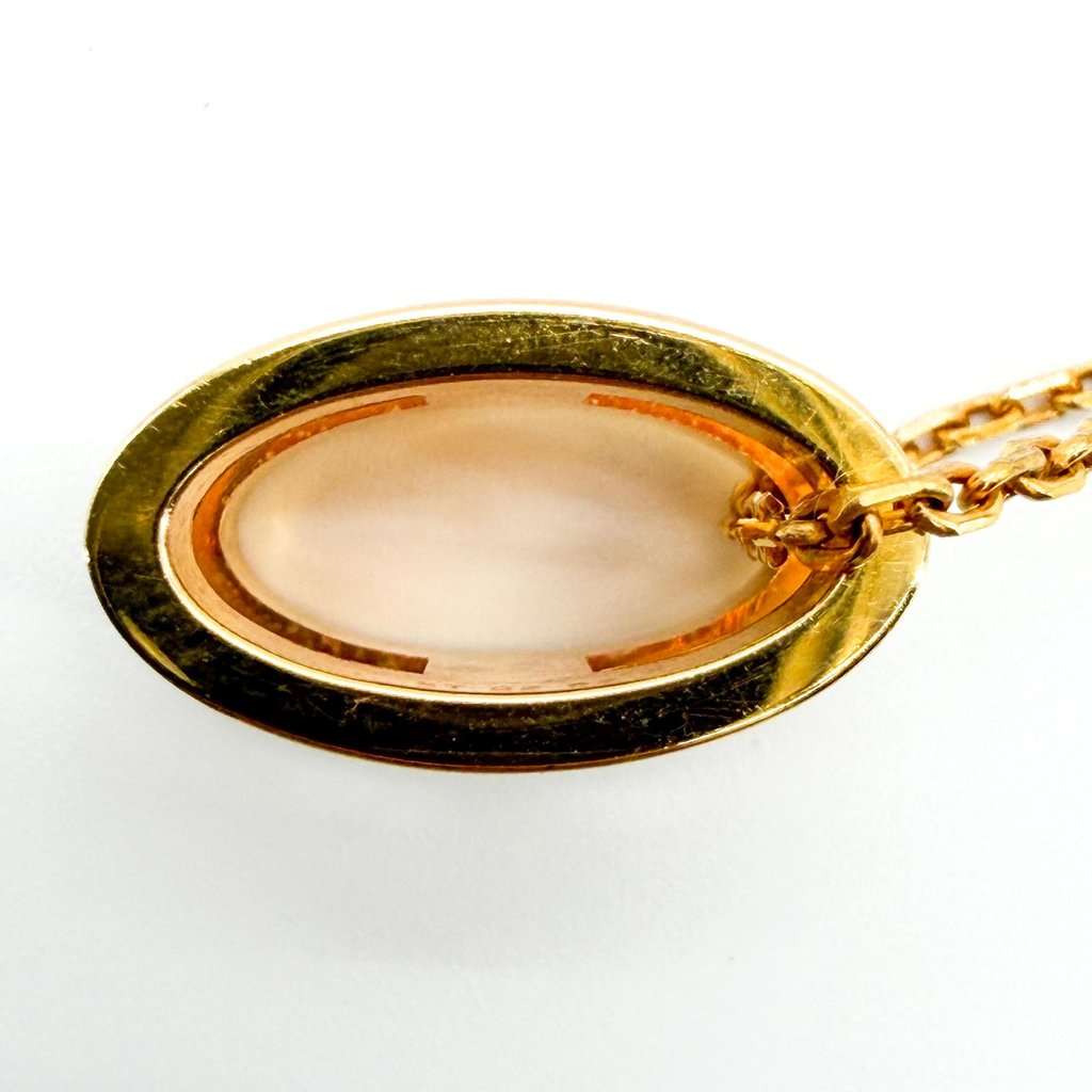 Hermès Pop H Necklace Blanc Gold Gold Gold Very good - Model View