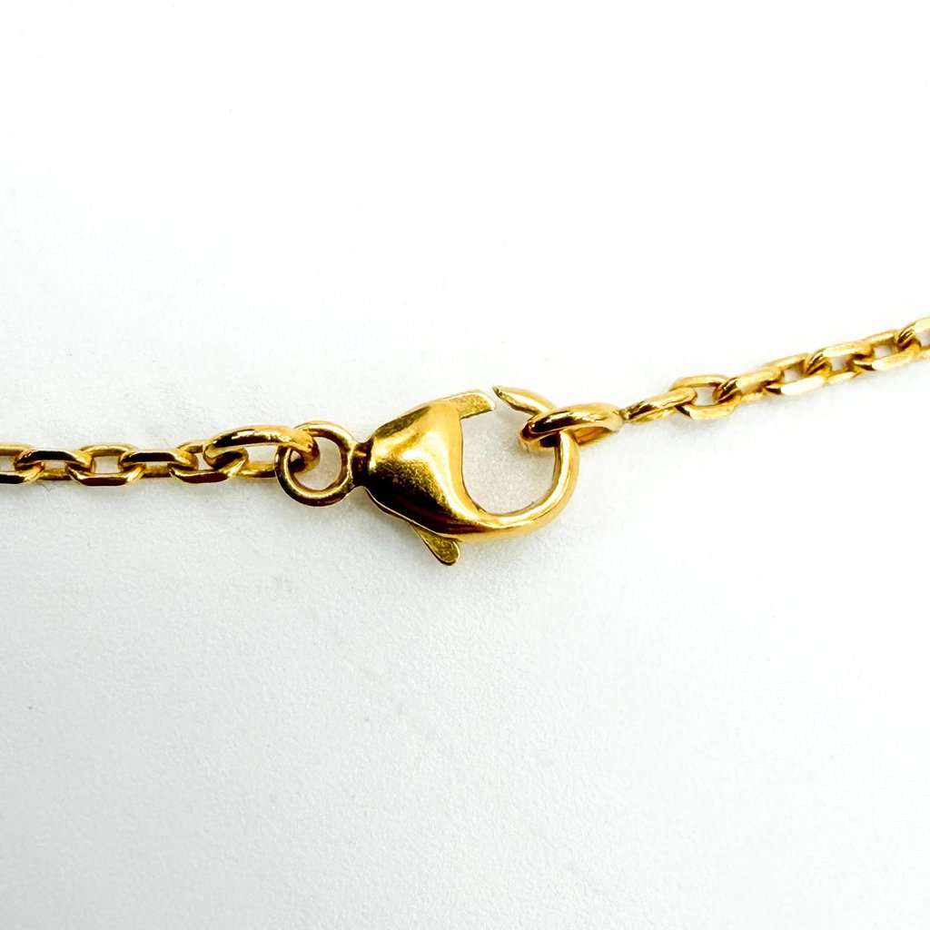 Hermès O'Kelly Pendant Necklace PM Gold Metal Brown Gold Very good - Box View