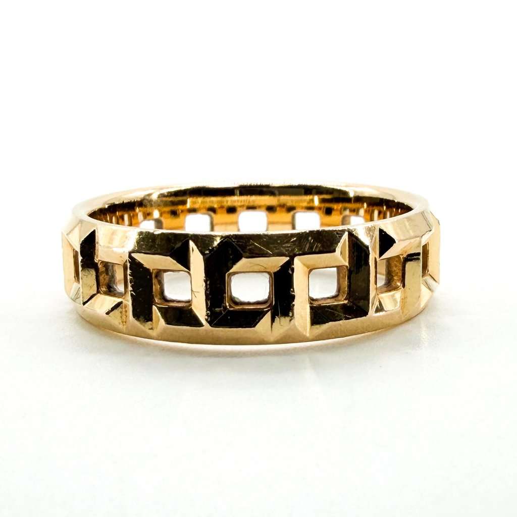Tiffany & Co Tiffany T True Wide Ring 18K Yellow Gold Gold Gold Very good - Model View