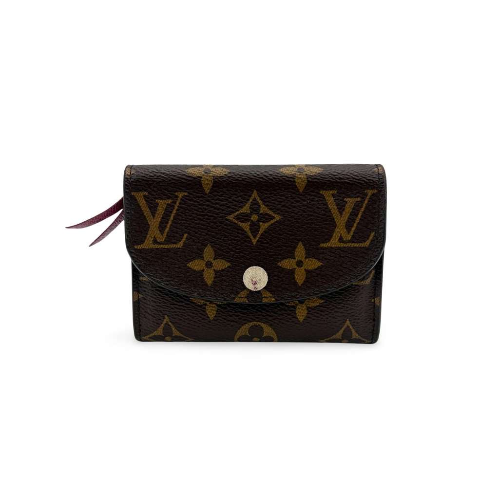 Louis Vuitton Monogram Fuchsia Rosalie Coin Purse Brown Canvas Very good - Front View